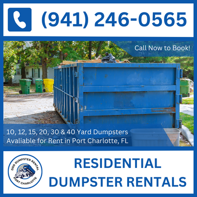 Professional Residential Dumpster Rental for Port Charlotte, FL - DDD Dumpster Rental Port Charlotte
